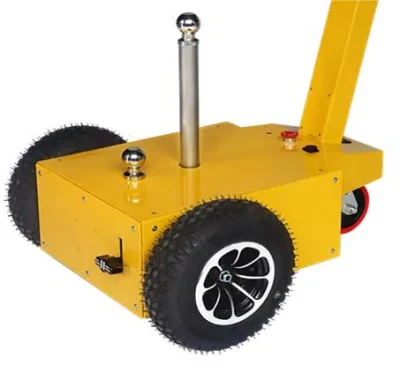 Tractor pequeño con remolque de equipaje de 2,5 toneladas, tractor eléctrico móvil portátil, aprobado por CE, pequeño tractor de remolque eléctrico móvil